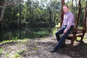 Araluen botanic park foundation general manager Grant Nixon said the uncertainty was hurting the park’s future. Photograph — Matt Devlin.