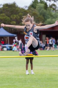 Zaali Elliott competed with the Byford little athletics at the weekend. Photograph — Matt Devlin.