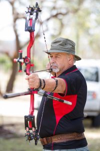Alf Maria take aim. Photograph Matt Devlin.