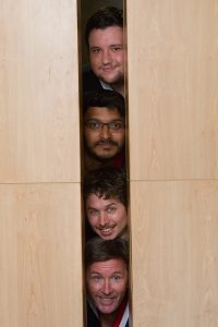 Cody Aitken, Prasanth Pallikkathayil, Jonathon Burcham and Derek Rice from the Ar-mo-dale chaps. Photograph — Matt Devlin.