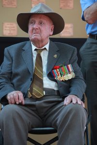 World War II veteran Alf Jenaway, who turned 100 in June. Photograph - Matt Devlin. 