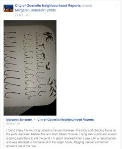 The post on the City of Gosnells facebook page. 