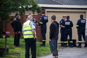 The body of a woman was discovered inside the Mills Road West home. Photograph – Amy Blom. 