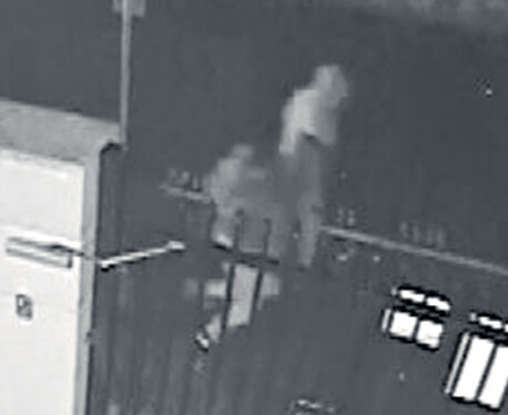 Three people were seen running down an alleyway next to Thornlie Islamic College following the attack.
