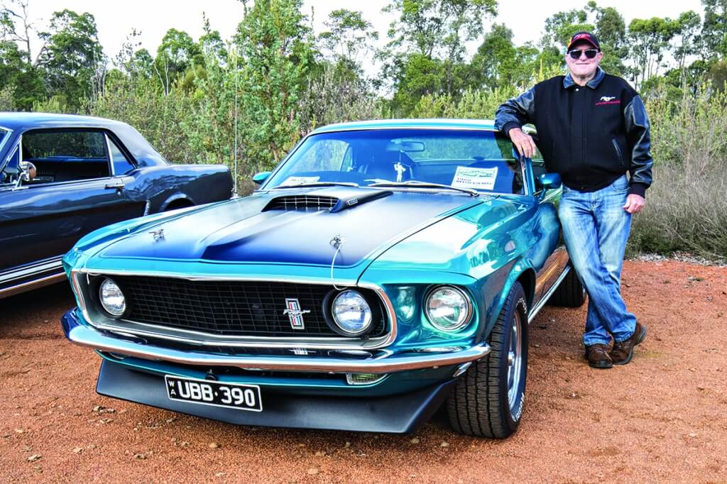 Ron Powell’s rare Mustang was a highlight of the show. Photograph – Aaron Van Rongen.