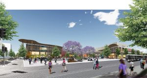 An artist's impression of the Westfield Carousel development which would tie into high density living in the area.