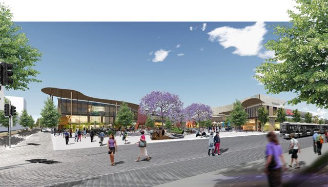 An artist's impression of the Westfield Carousel development which would tie into high density living in the area.