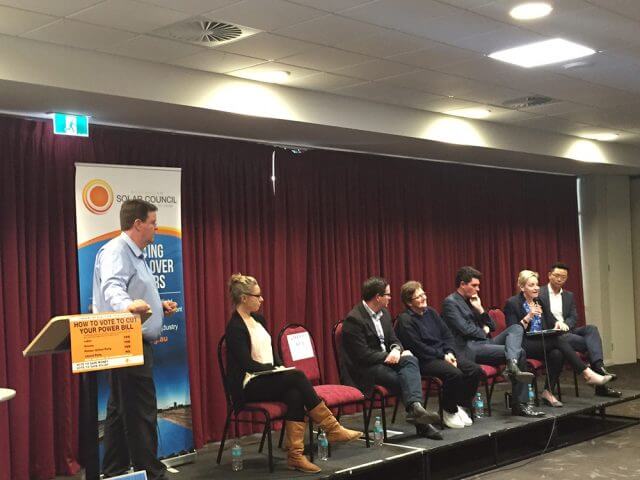 The Australian solar council held a forum between candidates about solar power in Mandurah on the weekend.