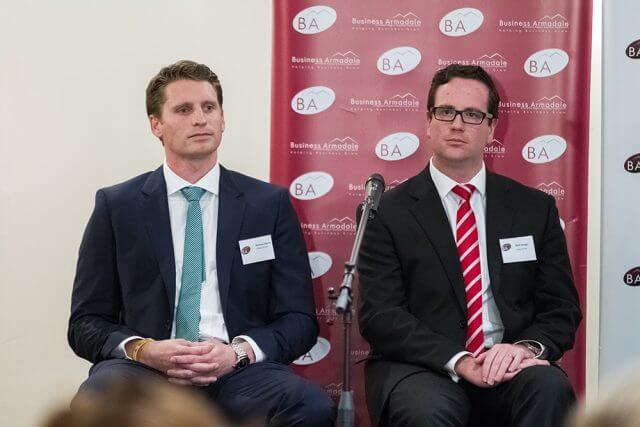 By-election candidates Andrew Hastie and Matt Keogh. Photograph - Matt Devlin.