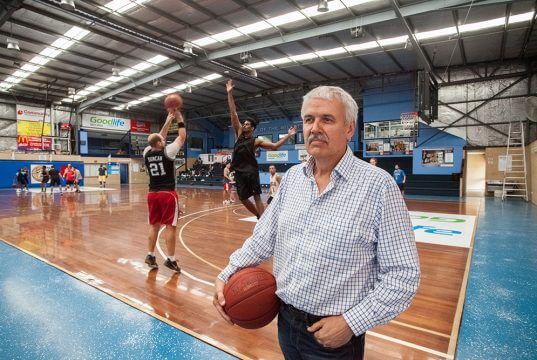 Willetton basketball association president Phil Nixon wants prospective councillors to support the push for funding to expand the stadium as teams were already having to play off-site because it was at capacity. Photograph — Matt Devlin.
