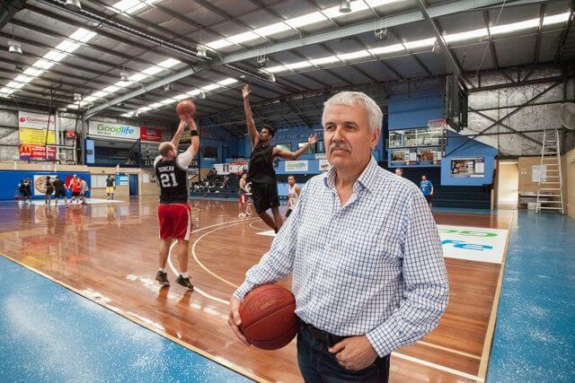 Willetton basketball association president Phil Nixon wants prospective councillors to support the push for funding to expand the stadium as teams were already having to play off-site because it was at capacity. Photograph — Matt Devlin.