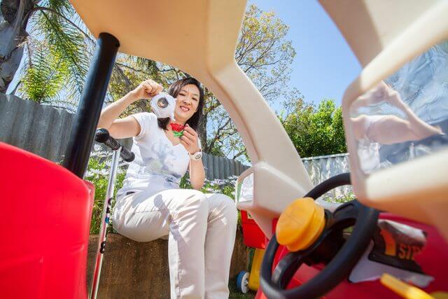 Willetton toy library president Melissa Soh says parents can save money and children will not get bored if they join a toy library. Photograph — Matt Devlin.