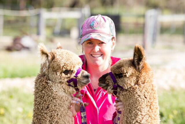 Banksia park alpaca stud manager Sophie Jackson has been raising alpacas with her family since she was two years old. Photograph — Matt Devlin.
