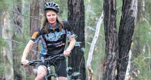 Helen Davey, 44, from Serpentine has started training and fundraising for this year’s off road life cycle for canteen event. Photograph — Matt Devlin.