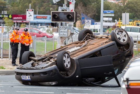 Crashes on Denny Avenue are common. Photograph - Matt Devlin.