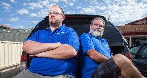 Peter Papas and Paul Stoodley would embark on a three day journey to help the fight against motor neurone disease. Photograph — Matt Devlin.