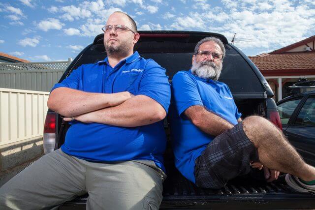 Peter Papas and Paul Stoodley would embark on a three day journey to help the fight against motor neurone disease. Photograph — Matt Devlin.