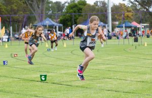 Zaali Elliott and Anthea Evans competed with the Byford Little Athletics at the weekend. Photograph – Matt Devlin.