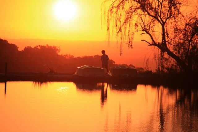 The sunsets are stunning but how about a heated pool? Photograph - Robyn Molloy.