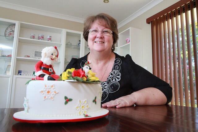The cake decorators association of WA Darling Range branch president Vanessa Dos Santos has been decorating cakes for about eight years. Photograph — Matt Devlin.