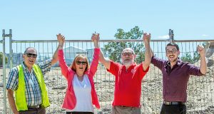 Canning Agricultural, Horticultural and Recreational Society superintendent Terry Ilich, executive officer Dianne Begg, committee member Geoff Moor and marketing and events manager Ryan Schulz. Photograph — Kelly Pilgrim-Byrne.