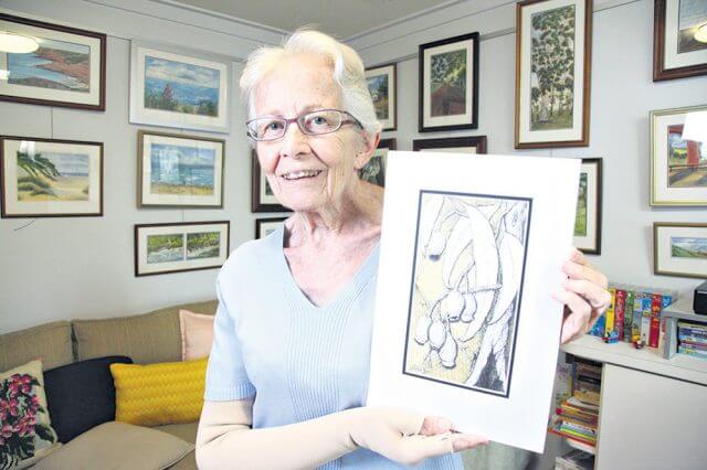 Lynwood Artist Hilde Jones was a finalist in the Australian Artist magazine’s Florals and Gardens Art Prize Challenge. Photograph — Matt Devlin.