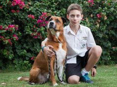 Dean Morris was inspired to help animals after rescuing Hooch. Photograph — Matt Devlin.