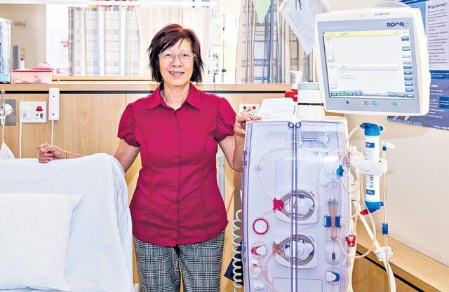 COL-research-casey_CP Renal nurse practicioner Casey Light carried out pilot studies into the hepatitis revaccination program to find improvements for haemodialysis patients. Photograph — Kelly Pilgrim-Byrne.