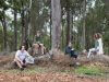 Blair Giblett, Koen Giblett, Chanae Dunstan and Isabella Leitch-Keating will bring the past alive at the Jarrahdale ghost walk. Photograph — Matt Devlin.