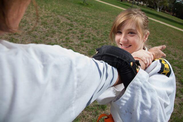 ARM-Judo-kid-2 Armadale resident Casey Dunn will showcase her Judo skills to the country in June. Photograph — Matt Devlin.