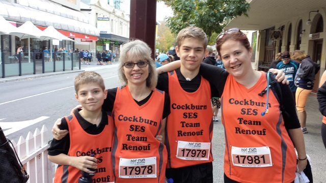 The Jarvis family including Josiah, 12, Jane, Jayden, 14, and Lucy Renouf participatin in last year’s Run for a Reason.