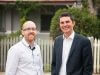 Greens candidate for Hasluck Patrick Hyslop and Senator Scott Ludlum.