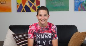 Reif Saunders is helping to raise money for blood cancer research after beating leukaemia as a child. Photograph — Matt Devlin.