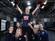 cheerleading and dance routine for ‘R U OK’ day