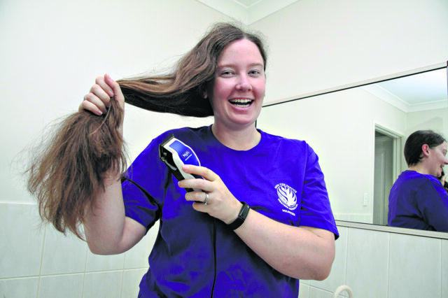 Teacher is shaving her hair to raise funds