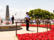 Paying their respects